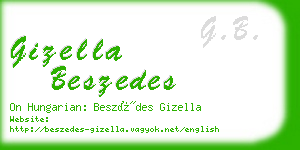 gizella beszedes business card